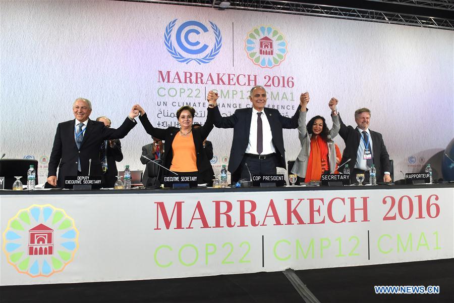 MOROCCO-MARRAKECH-CLIMATE CONFERENCE-PROCLAMATION
