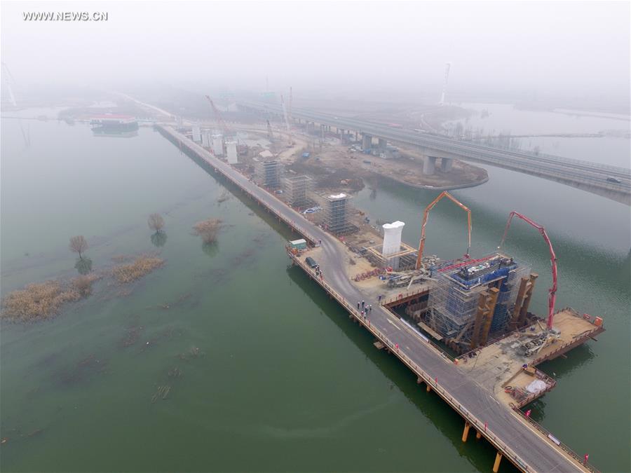 CHINA-BEIJING-ZHANGJIAKOU-RAILWAY-BRIDGE CONSTRUCTION (CN)  