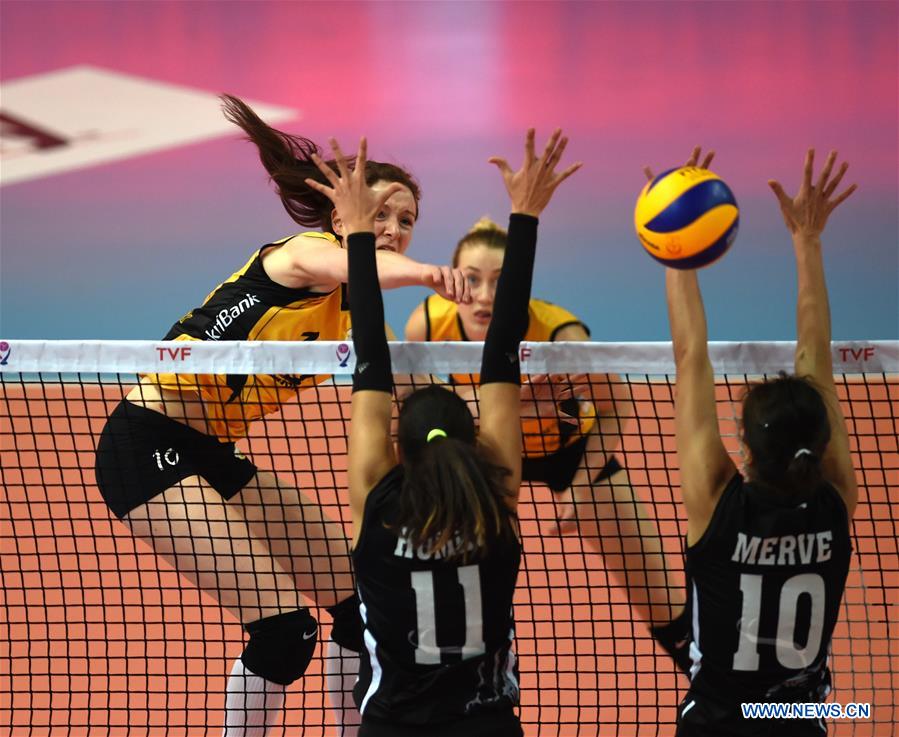(SP)TURKEY-ISTANBUL-VOLLEYBALL-TURKISH WOMEN LEAGUE-VAKIFBANK VS BESIKTAS