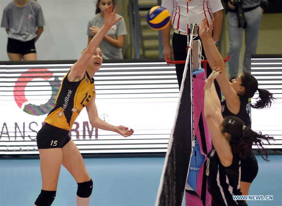 (SP)TURKEY-ISTANBUL-VOLLEYBALL-TURKISH WOMEN LEAGUE-VAKIFBANK VS BESIKTAS