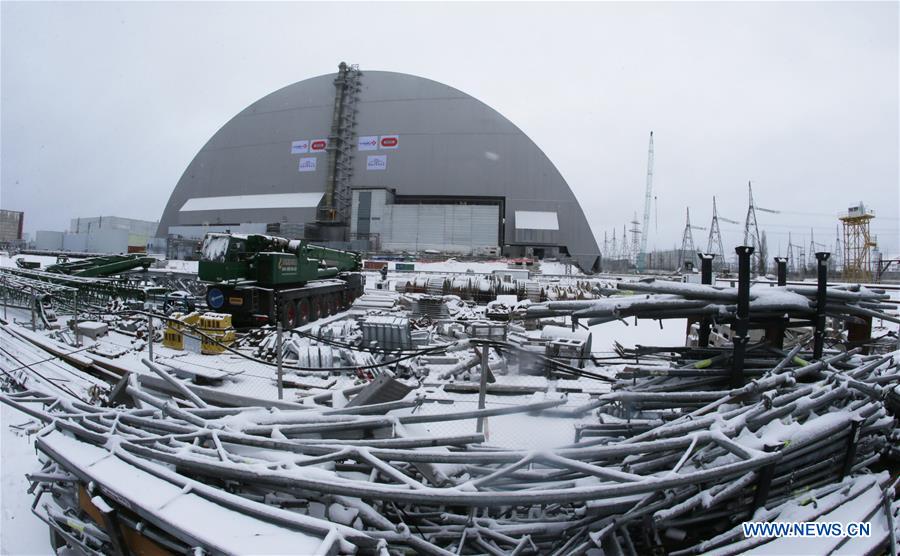 UKRAINE-CHERNOBYL-NUCLEAR REACTOR NO. 4-NEW PROTECTIVE COVER