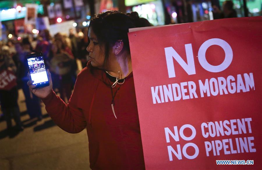 CANADA-VANCOUVER-PROTEST-PIPELINE EXPANSION