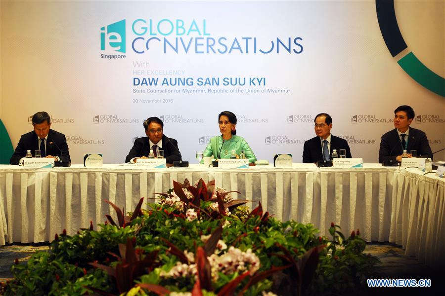 SINGAPORE-IE SINGAPORE'S GLOBAL CONVERSATIONS-AUNG SAN SUU KYI