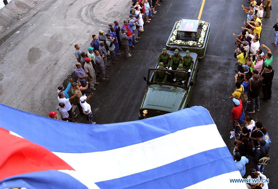 CUBA-HAVANA-FIDEL CASTRO-PROCESSION