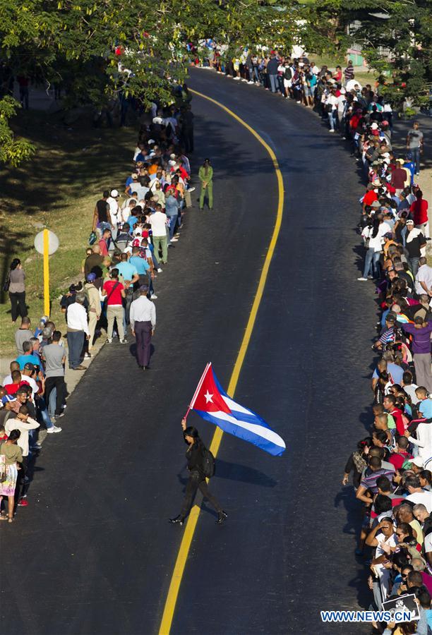 CUBA-HAVANA-FIDEL CASTRO-PROCESSION