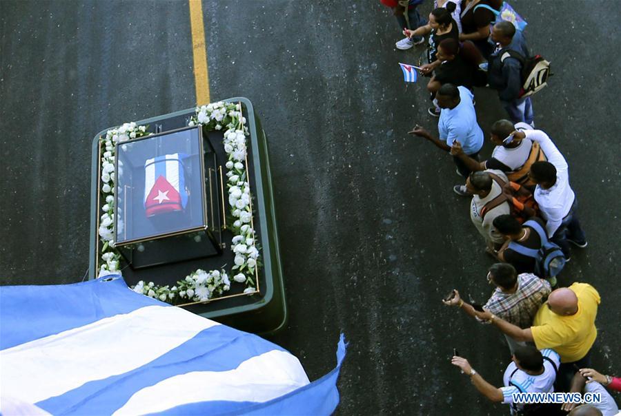CUBA-HAVANA-FIDEL CASTRO-PROCESSION