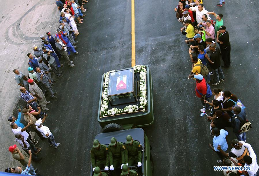 CUBA-HAVANA-FIDEL CASTRO-PROCESSION