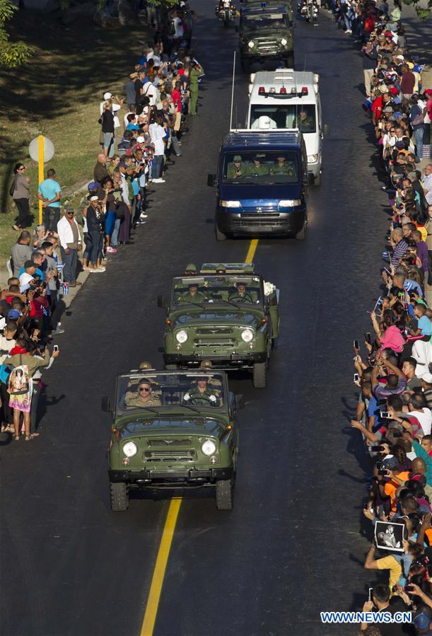 CUBA-HAVANA-FIDEL CASTRO-PROCESSION