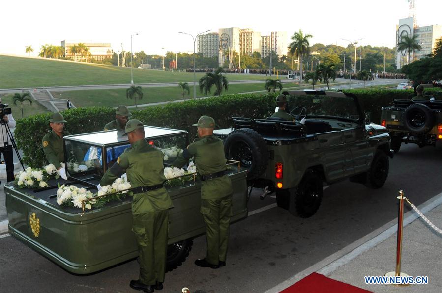 CUBA-HAVANA-FIDEL CASTRO-PROCESSION