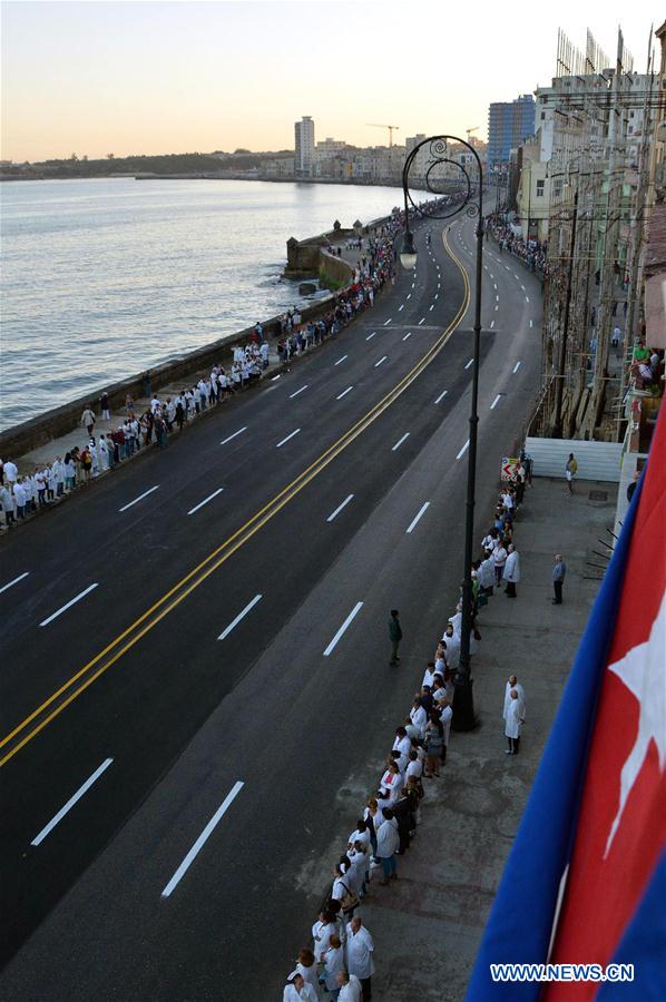 CUBA-HAVANA-FIDEL CASTRO-PROCESSION