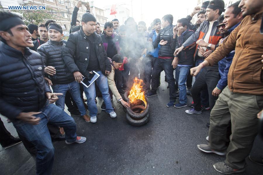 NEPAL-KATHMANDU-CONSTITUTION AMENDMENT PROPOSAL-PROTEST