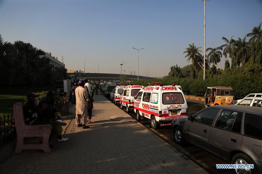 PAKISTAN-KARACHI-HOTEL FIRE