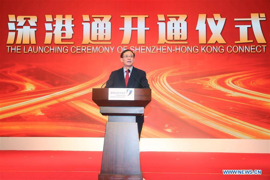 CHINA-SHENZHEN-HONG KONG-STOCK CONNECT-LAUNCHING (CN)