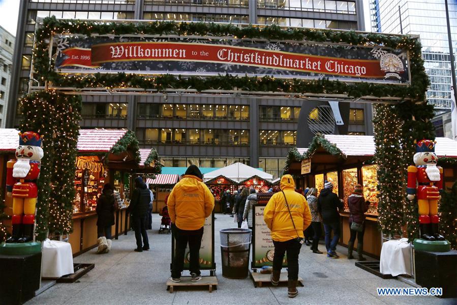U.S.-CHICAGO-CHRISTMAS MARKET