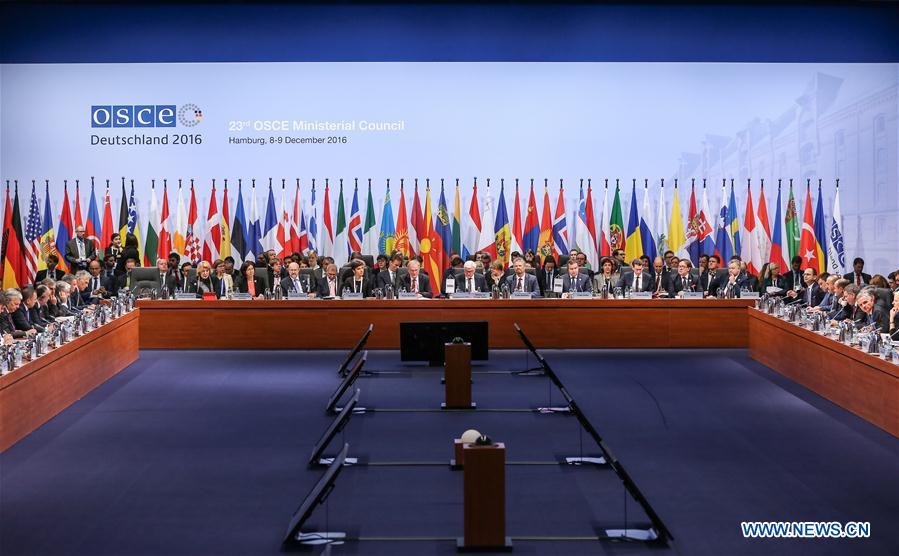 GERMANY-HAMBURG-OSCE-23RD MINISTERIAL MEETING-WRAPPING UP