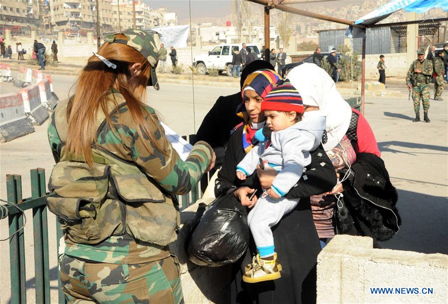 SYRIA-DAMASCUS-DISPLACED PEOPLE-RETURN-HOME