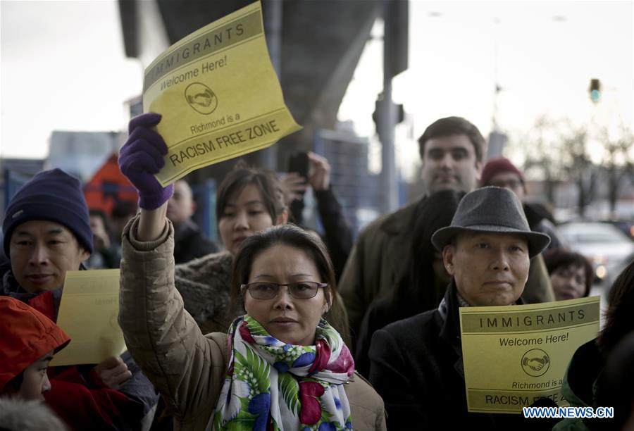 CANADA-RICHMOND-ANTI-RACISM-RALLY