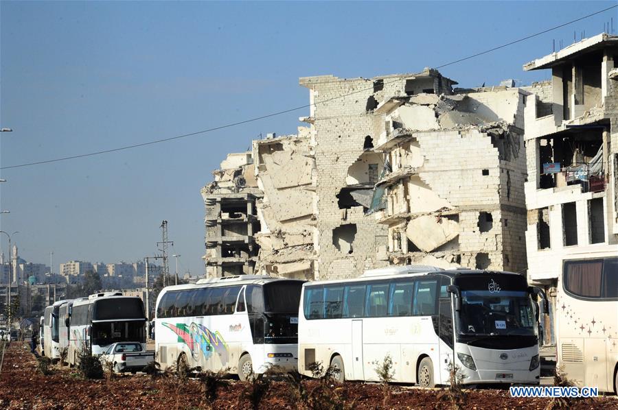 SYRIA-ALEPPO-REBELS-EVACUATION