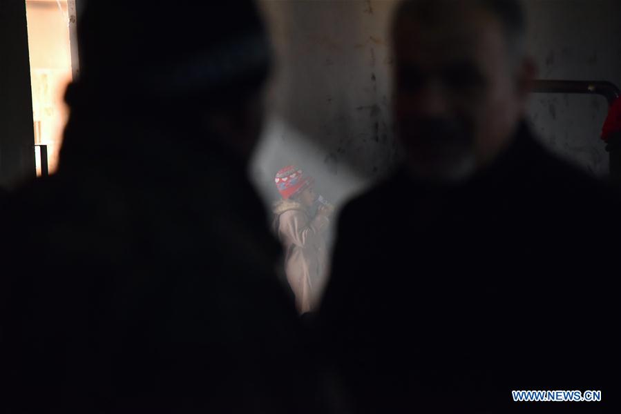 SYRIA-ALEPPO-EVACUATION-SHELTER