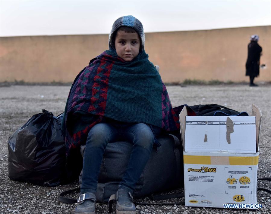 SYRIA-ALEPPO-EVACUATION-SHELTER