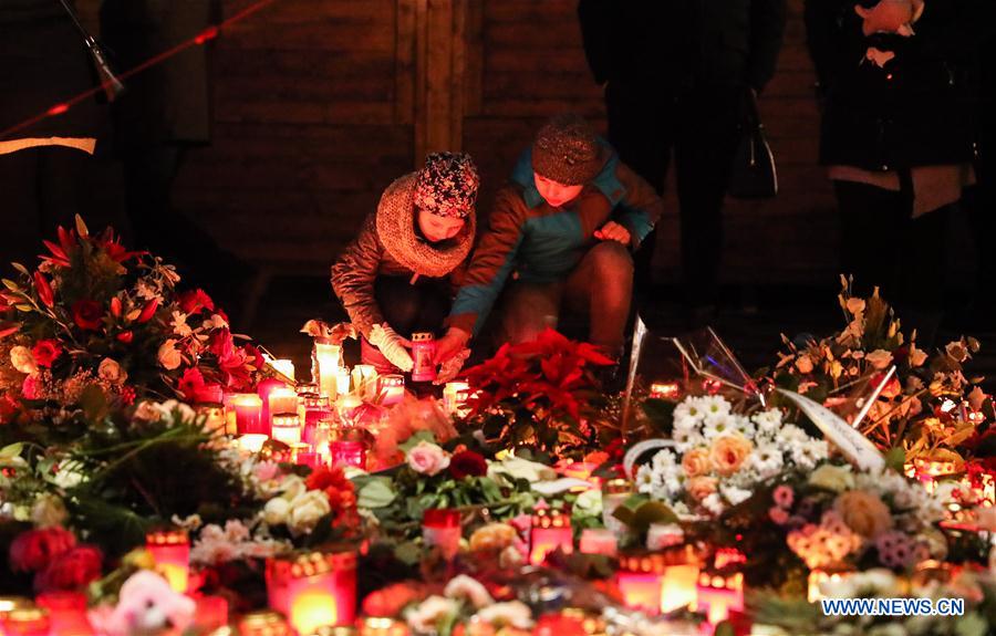 GERMANY-BERLIN-CHRISTMAS MARKET-ATTACK-MOURNING