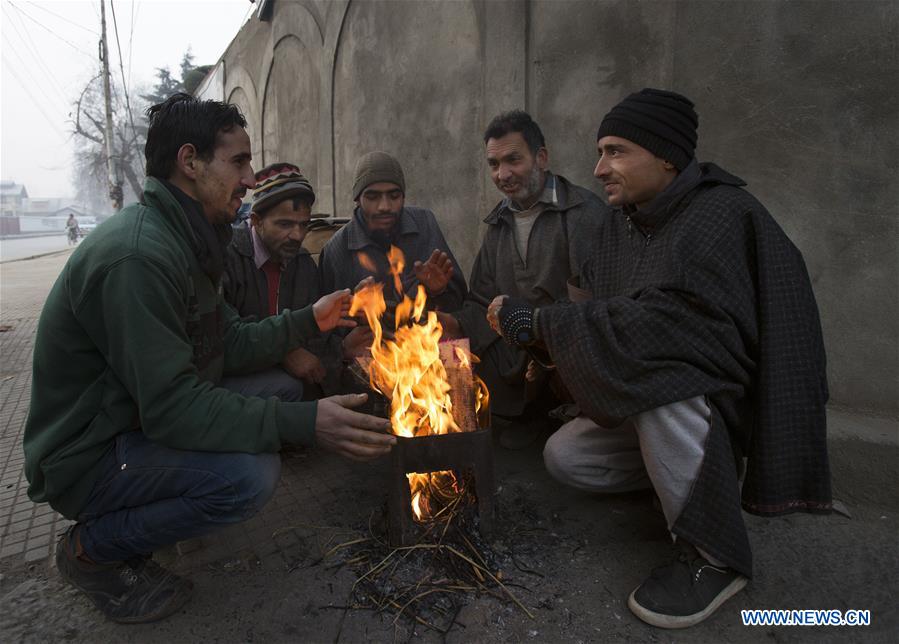 KASHMIR-SRINAGAR-COLD WAVE