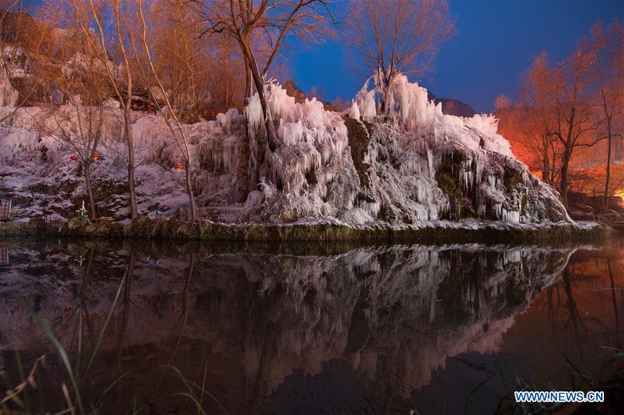 #CHINA-HEBEI-SHIJIAZHUANG-FROZEN WATERFALL (CN)