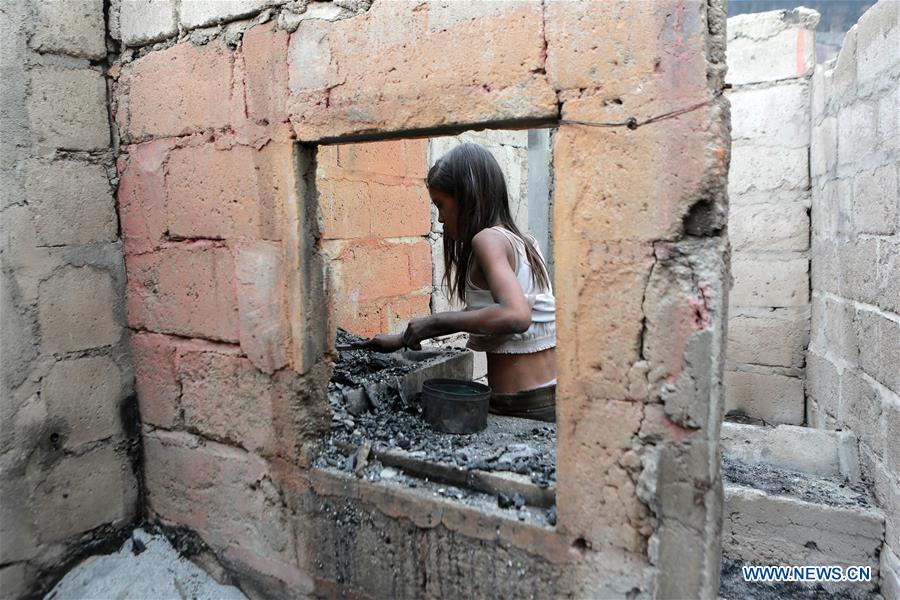 PHILIPPINES-QUEZON CITY-SLUM FIRE-AFTERMATH