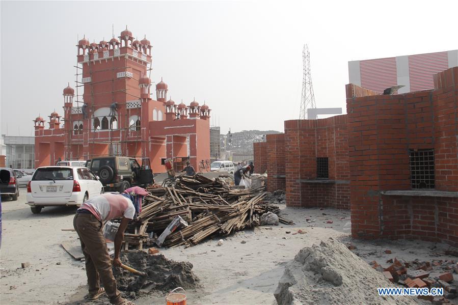 BANGLADESH-DHAKA-INTERNATIONAL TRADE FAIR-PREPARATION