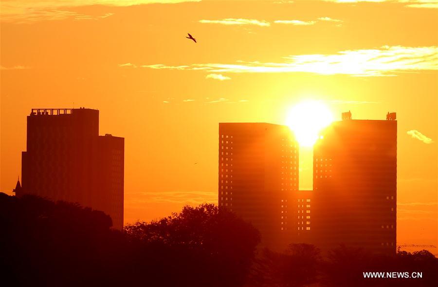 MYANMAR-YANGON-NEW YEAR-SUNRISE