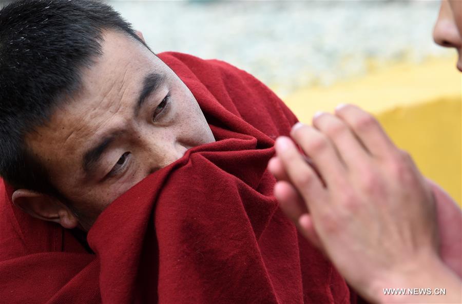 More than 200 monks from the lamasery and other temples took part in the dharma assembly on Monday. More than 200 monks from the lamasery and other temples took part in the dharma assembly on Monday.