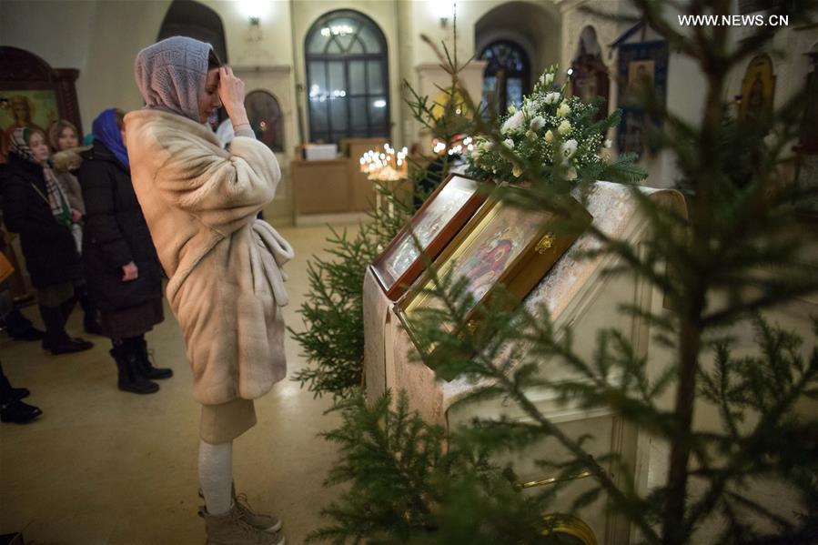 RUSSIA-MOSCOW-ORTHODOX CHRISTMAS