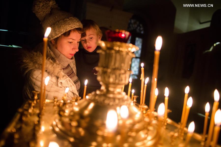 RUSSIA-MOSCOW-ORTHODOX CHRISTMAS
