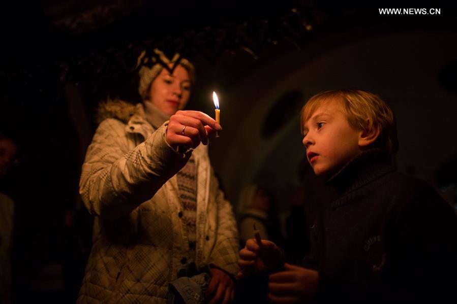 RUSSIA-MOSCOW-ORTHODOX CHRISTMAS