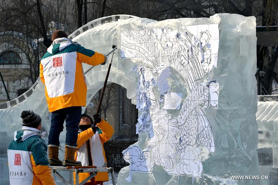 CHINA-HARBIN-ICE SCULPTURE-COMPETITION (CN)