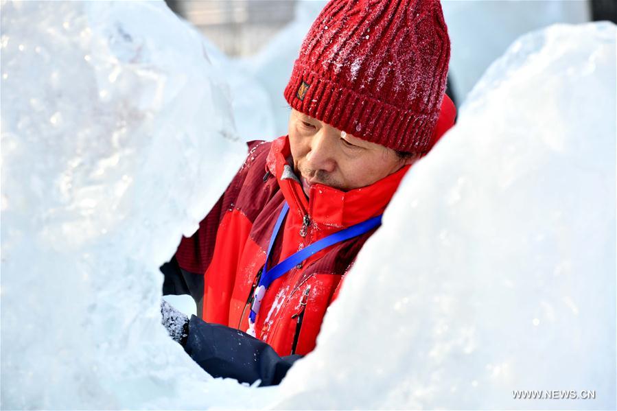 CHINA-HARBIN-ICE SCULPTURE-COMPETITION (CN)