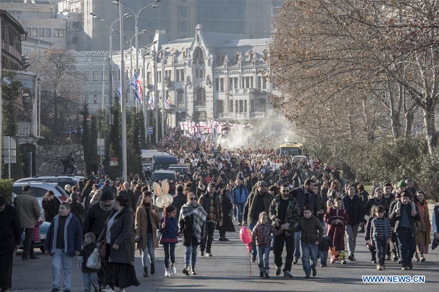 GEORGIA-TBILISI-ORTHODOX CHRISTMAS CELEBRATION
