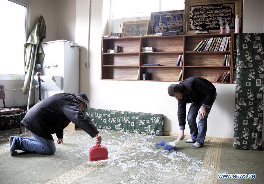 SYRIA-DAMASCUS-COUNTRYSIDE-CAR BOMB-BLAST