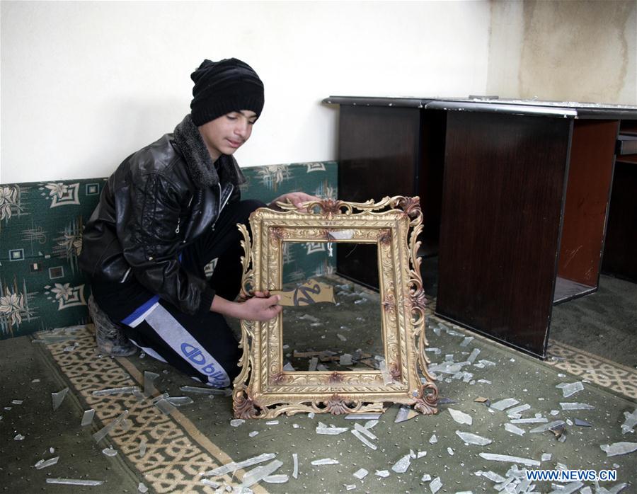 SYRIA-DAMASCUS-COUNTRYSIDE-CAR BOMB-BLAST