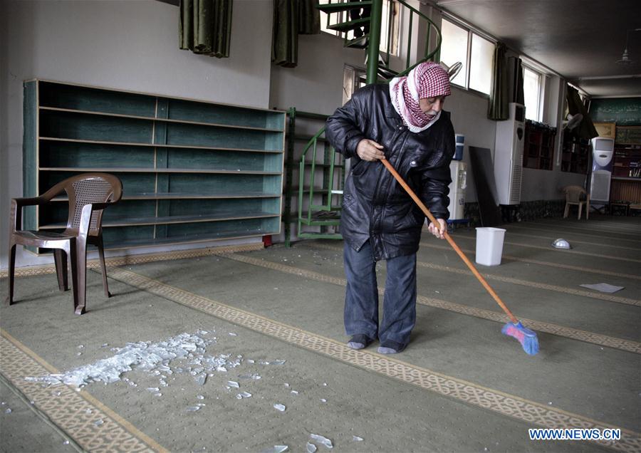 SYRIA-DAMASCUS-COUNTRYSIDE-CAR BOMB-BLAST