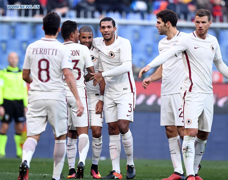 (SP)ITALY-GENOA-SOCCER-SERIE A-AS ROMA-GENOA