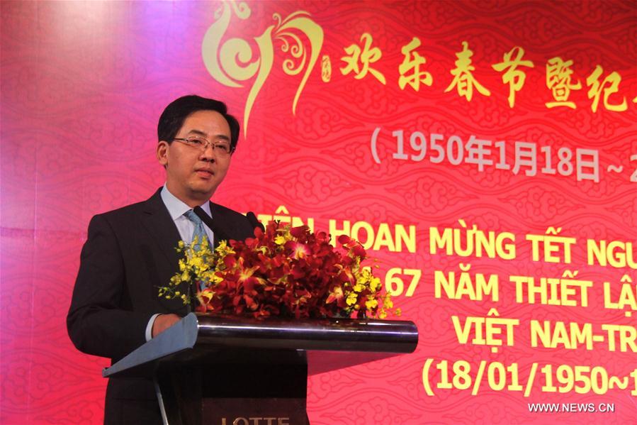 VIETNAM-HANOI-CHINA-DIPLOMATIC RELATIONS-SPRING FESTIVAL-RECEPTION