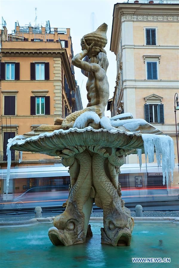ITALY-ROME-COLD WEATHER