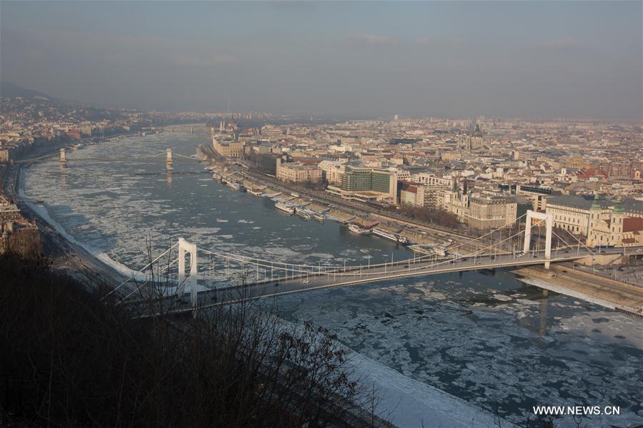 HUNGARY-BUDAPEST-FLOATING ICE