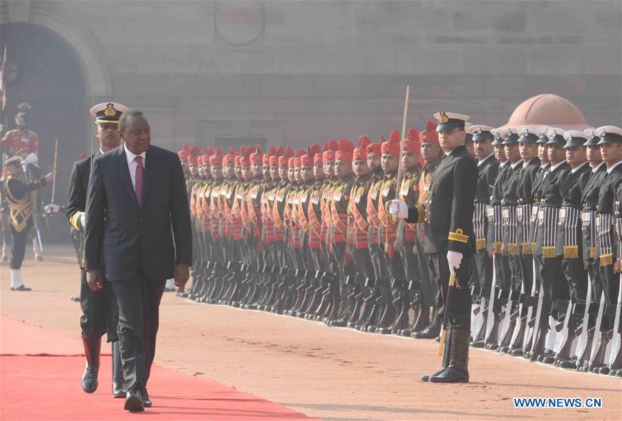 INDIA-NEW DELHI-KENYAN PRESIDENT-VISIT