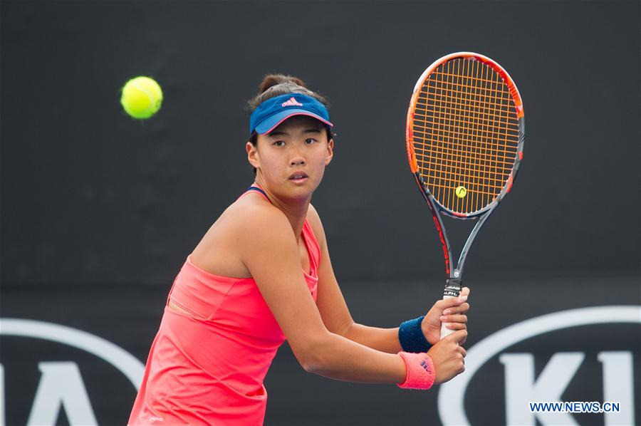 (SP)AUSTRALIA-MELBOURNE-AUSTRALIAN OPEN 2017-QUALIFICATION-LIU FANGZHOU