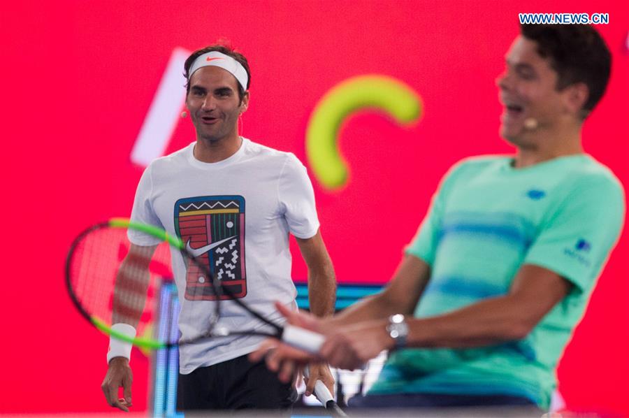 (SP)AUSTRALIA-MELBOURNE-AUSTRALIAN OPEN 2017-KIDS TENNIS DAY-EXHIBITION MATCH