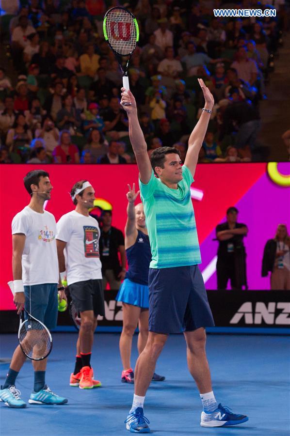 (SP)AUSTRALIA-MELBOURNE-AUSTRALIAN OPEN 2017-KIDS TENNIS DAY-EXHIBITION MATCH