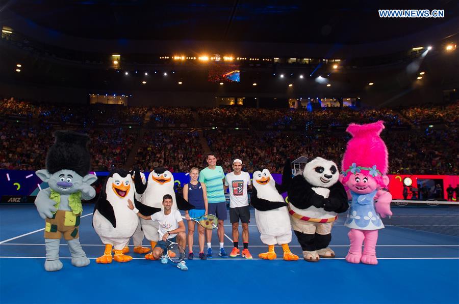 (SP)AUSTRALIA-MELBOURNE-AUSTRALIAN OPEN 2017-KIDS TENNIS DAY-EXHIBITION MATCH