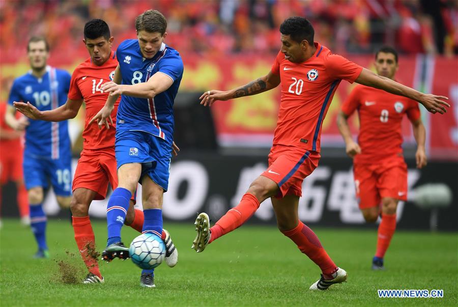 (SP)CHINA-NANNING-SOCCER-CHINA CUP-CHILE VS ICELAND